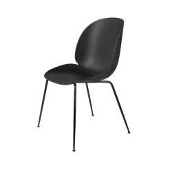GUBI Silla Beetle, Black, base de acero Negro Outlet