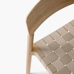 &Tradition Silla Betty TK1, Roble, asiento de lino natural trenzado Beige Online