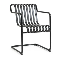 HAY Silla con brazos Palissade Cantilever Dining , Antracita Negro New