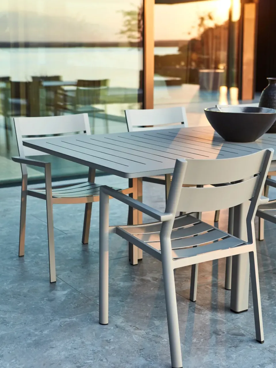 Brafab Sillas De Terraza|Sillas De Jardín Y Sillas De Exterior<Silla con reposabrazos Delia, Anthracite Gris