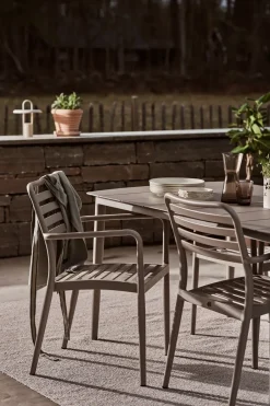 1898 Sillas De Terraza|Sillas De Jardín Y Sillas De Exterior<Silla con reposabrazos Messina, Taupe Beige