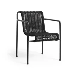 HAY Silla con reposabrazos Palissade Cord Dining, Anthracite Negro Outlet