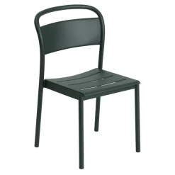 Muuto Silla de acero Linear steel side chair, Dark green Verde Online