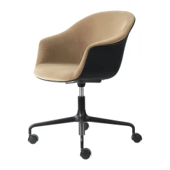 GUBI Sillas De Oficina<Silla de oficina Bat Meeting Chair tapizado frontal, Dandy 905 dune-black-black Beige