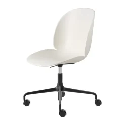 GUBI Silla de oficina Beetle Meeting Chair, Alabaster white-black Blanco New