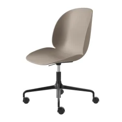 GUBI Silla de oficina Beetle Meeting Chair, New -black Beige Outlet