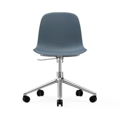 Normann Copenhagen Sillas De Oficina<Silla de oficina Form chair swivel 5W, , ruedas de aluminio Azul
