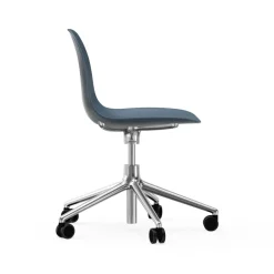 Normann Copenhagen Sillas De Oficina<Silla de oficina Form chair swivel 5W, , ruedas de aluminio Azul