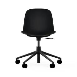 Normann Copenhagen Silla de oficina Form chair swivel 5W, , aluminio , ruedas Negro Hot