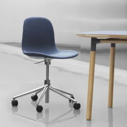 Normann Copenhagen Silla de oficina Form chair swivel 5W, , aluminio , ruedas Negro Hot