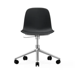 Normann Copenhagen Silla de oficina Form chair swivel 5W, , aluminio, ruedas Negro Clearance