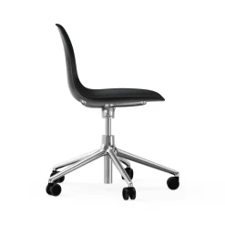 Normann Copenhagen Silla de oficina Form chair swivel 5W, , aluminio, ruedas Negro Clearance