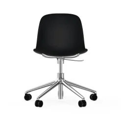 Normann Copenhagen Silla de oficina Form chair swivel 5W, , aluminio, ruedas Negro Clearance