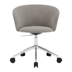 Hem Silla de oficina Kendo Swivel con 5 ruedas, Porcelain-polished aluminium BeigePlateado Online