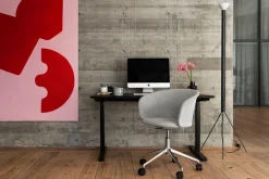 Hem Silla de oficina Kendo Swivel con 5 ruedas, Porcelain-polished aluminium BeigePlateado Online