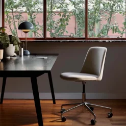 &Tradition Silla de oficina Rely HW31, Hallingdal 200-base de aluminio Blanco Online