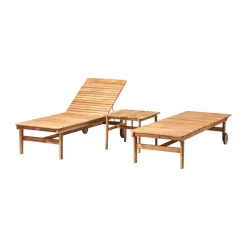 FDB Møbler Silla de sol M8 Sammen, Teak-nature oiled Marrón Sale