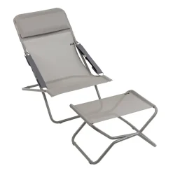 Lafuma Silla de sol Transabed Batyline, Terre Beige Outlet