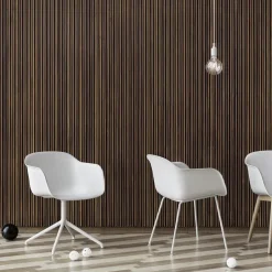 Muuto Sillas<Silla Fiber chair con reposabrazos, Blanco