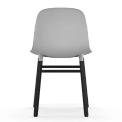 Normann Copenhagen Silla Form patas negras, Blanco