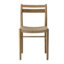 1898 Sillas<Silla Fridhem, Papercord-laquered oak Beige