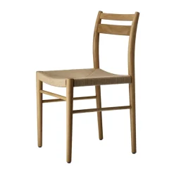 1898 Sillas<Silla Fridhem, Papercord-laquered oak Beige