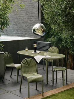 Tom Dixon Sillas De Terraza|Sillas De Jardín Y Sillas De Exterior<Silla Groove, Musgo Verde