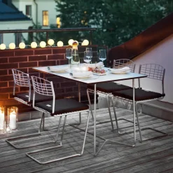 Grythyttan Stålmöbler Sillas De Terraza|Sillas De Jardín Y Sillas De Exterior<Silla High Tech, Galvanizado en caliente Gris
