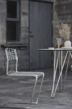 Grythyttan Stålmöbler Sillas De Terraza|Sillas De Jardín Y Sillas De Exterior<Silla High Tech, Galvanizado en caliente Gris