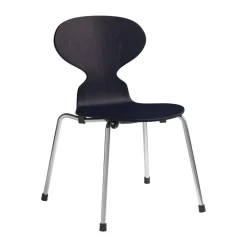 Fritz Hansen Silla infantil Myran, Midnight blue fresno pintado-cromo AzulPlateado Outlet