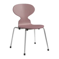 Fritz Hansen Sillas Infantiles<Silla infantil Myran, Wild rose fresno pintado-cromo RosaPlateado