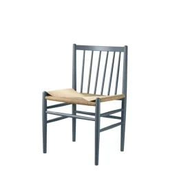 FDB Møbler Silla J80, Beech blue grey painted-nature Azul Discount