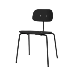Montana Silla Kevi 2060, Black-estructura lacada-fresno teñido Negro Outlet