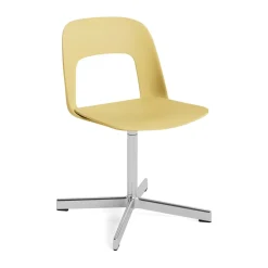 HAY Sillas De Oficina<Silla Layout Chair 131, Biscotti-aluminio pulido Amarillo