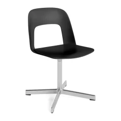 HAY Silla Layout Chair 131, Black-aluminio pulido Negro Discount