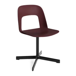 HAY Silla Layout Chair 131, Bordeaux-black Rojo Outlet