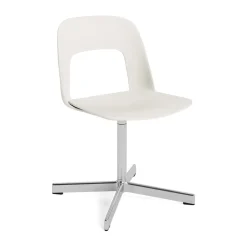 HAY Sillas De Oficina<Silla Layout Chair 131, Cream white-aluminio pulido Blanco