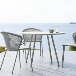 Cane-line Sillas De Jardín Y Sillas De Exterior<Silla Lean, White grey, weave Blanco