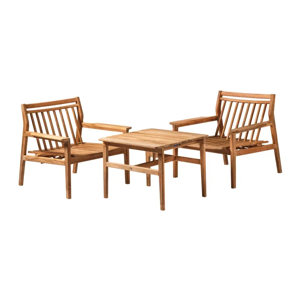 FDB Møbler Silla lounge M6 Sammen, Teak-nature oiled Marrón Discount