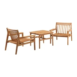 FDB Møbler Silla lounge M6 Sammen, Teak-nature oiled Marrón Discount