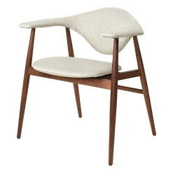 GUBI Silla Masculo dining chair, Eero special FR 106-walnut Beige Outlet