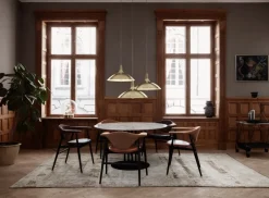 GUBI Silla Masculo dining chair, Eero special FR 106-walnut Beige Outlet