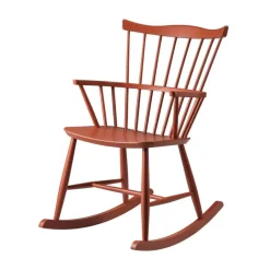 FDB Møbler Sillones Y Reposapiés<Silla mecedora J52G, ladrillo Rojo
