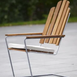 Grythyttan Stålmöbler Tumbonas Y Sillas Para Tomar El Sol<Silla para tomar el sol A3, Roble aceitado - estructura galvanizada en caliente Beige