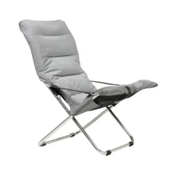 Fiam Silla para tomar el sol Fiesta Soft, Tela grey, estructura de aluminio Gris Hot