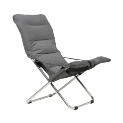 Fiam Tumbonas Y Sillas Para Tomar El Sol|Sillas De Exterior<Silla para tomar el sol Fiesta Soft, Tela antracit, estructura de aluminio Gris