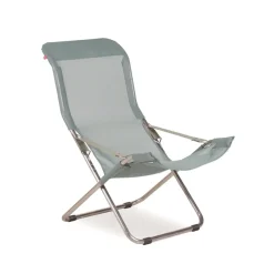 Fiam Silla para tomar el sol Fiesta, Sage green-estructura de aluminio Verde Outlet