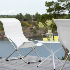 Fiam Silla para tomar el sol Fiesta, Blanco Sale