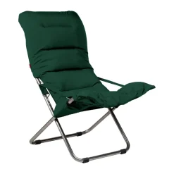 Fiam Tumbonas Y Sillas Para Tomar El Sol|Sillas De Exterior<Silla para tomar el sol Fiesta Soft, Tela dark green, estructura de aluminio Verde
