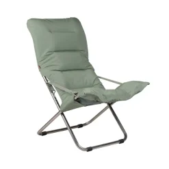 Fiam Silla para tomar el sol Fiesta Soft, Tela sage green, estructura de aluminio Verde Online